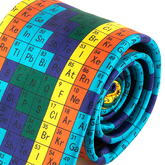 Blue Tie with Periodic Table Element 7.5cm